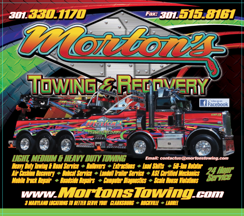 Morton s Towing Recovery in Clarksburg MD 4 Road Service