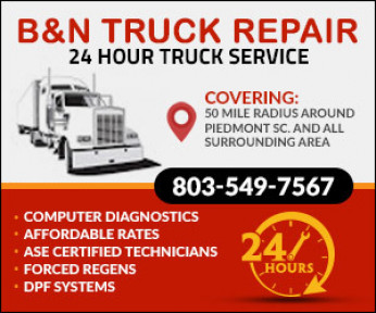 B&N TRUCK REPAIR 24 HR ROAD SERVICE Logo