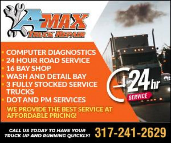 Auto Repair, Zanesville, IN - A Max Tractor Trailer Repair InDianapolis In Store Logo 8875b227