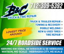 B & C TRUCK & TIRE REPAIR logo