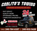 CARLITO'S TOWING AND ROADSIDE ASSISTANCE logo