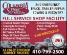 Columbia Fleet Service Inc. - Heavy Towing logo