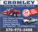 CROMLEY TRUCK & TRAILER REPAIR ROADSIDE -SHOP logo