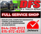 DFS TRUCK AND TRAILER logo